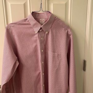 Brooks Brothers small red check dress shirt
